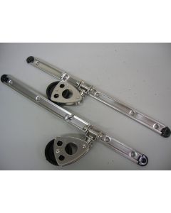 RWO Genuarail + slede / blok voor zeilboot / kieljacht, set