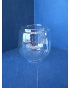 Stormlampglas, o.a. voor FH275, Jena-er Glas, met opschrift