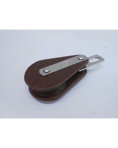 Blok, 1-schijfs, oogplaat, 13 - 14 mm