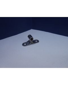 RWO Roerbeslag, Spiegelbeslag, 8 mm gat, 2-gats