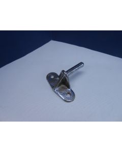 Authentiek Roerbeslag, Spiegelbeslag, 8 mm pen, brons verchroomd