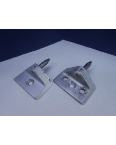 Roerbeslag, Spiegelbeslag, 8 mm pen, set van 2 stuks