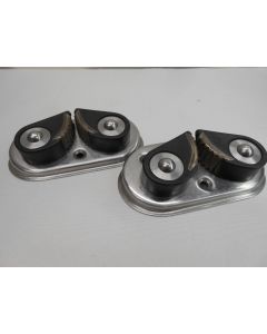 Schootklemmen, touwklemmen, Camcleat, 12 - 14 mm, schuine voetplaat, set