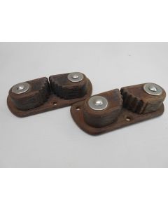 Tufnol schootklem, touwklem, 12 - 14 mm, set