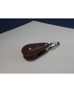 Blok, 1-schijfs, draaiwartel, 10 - 12 mm