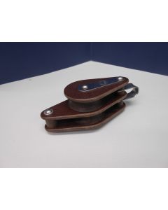 Blok, 2-schijfs, hondsvot, 12 - 13 mm
