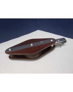 Blok, 1-schijfs, hondsvot, draaiwartel, 14 - 16 mm