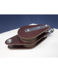 Blok, 2-schijfs, hondsvot, 14 - 16 mm