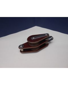 Blok, 2-schijfs, hondsvot, 10 - 12 mm