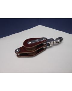 Blok, 2-schijfs, hondsvot, draaiwartel, 10 - 12 mm