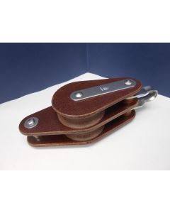 Blok, 2-schijfs, hondsvot, 14 - 16 mm