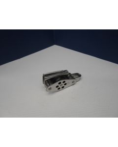 Mini Blok, 2-schijfs + V-Klem, hondsvot, 3 - 5 mm