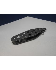 Mini Vioolblok, 3 - schijfs, voor 5 - 7 mm lijn, o.a. talieblok, neerhalerblok