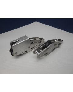 ALU Vioolblok + klem en enkelschijfs + hondsvot, talie-, neerhaler set, 6 - 8 mm