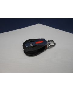 Ronstan blok, 1-schijfs, kogellagers, draaiwartel, 10 mm, RF40100