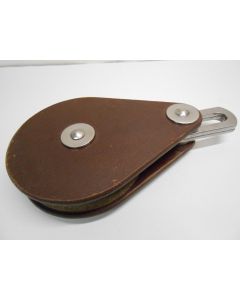 Blok, 1-schijfs, 10 - 12 mm, staaldraadblok, Dyneema, binnenbeslag, grote schijf, zwaar blok